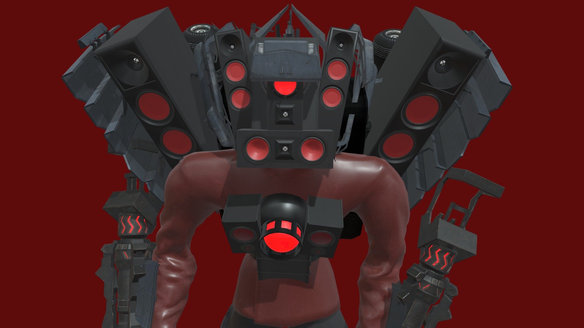 Upgraded Titan Speakerman Download Free 3D Model By 