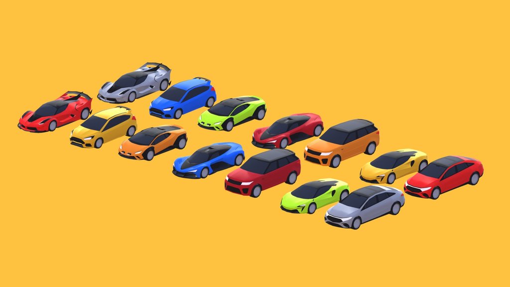 Ultimate Low-Poly Car Pack