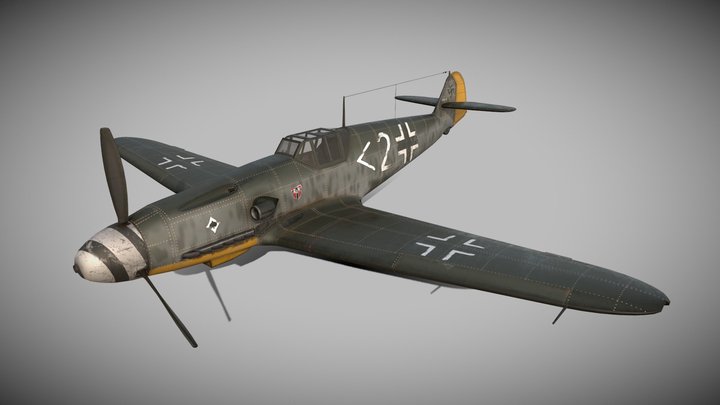 Messerschmitt Bf 109 F-4 3D Model