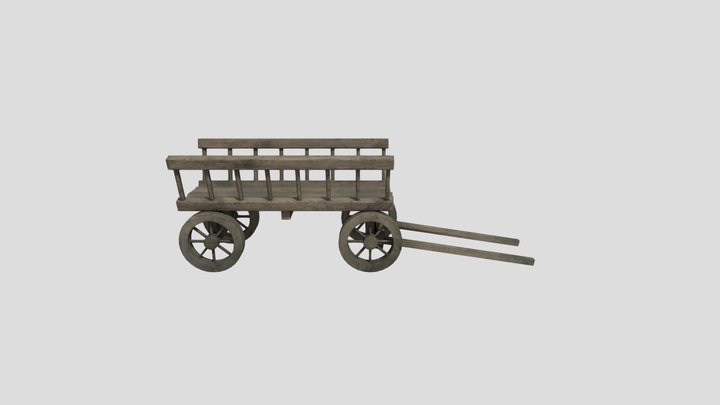 Game prop dray 3D Model