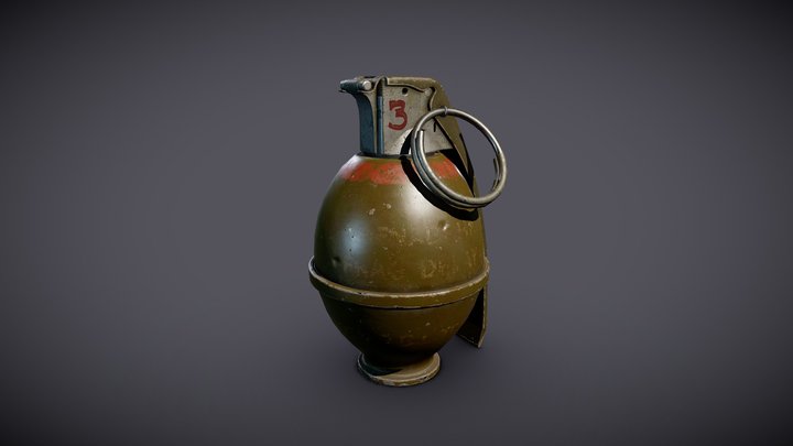 M26 Grenade 3D Model