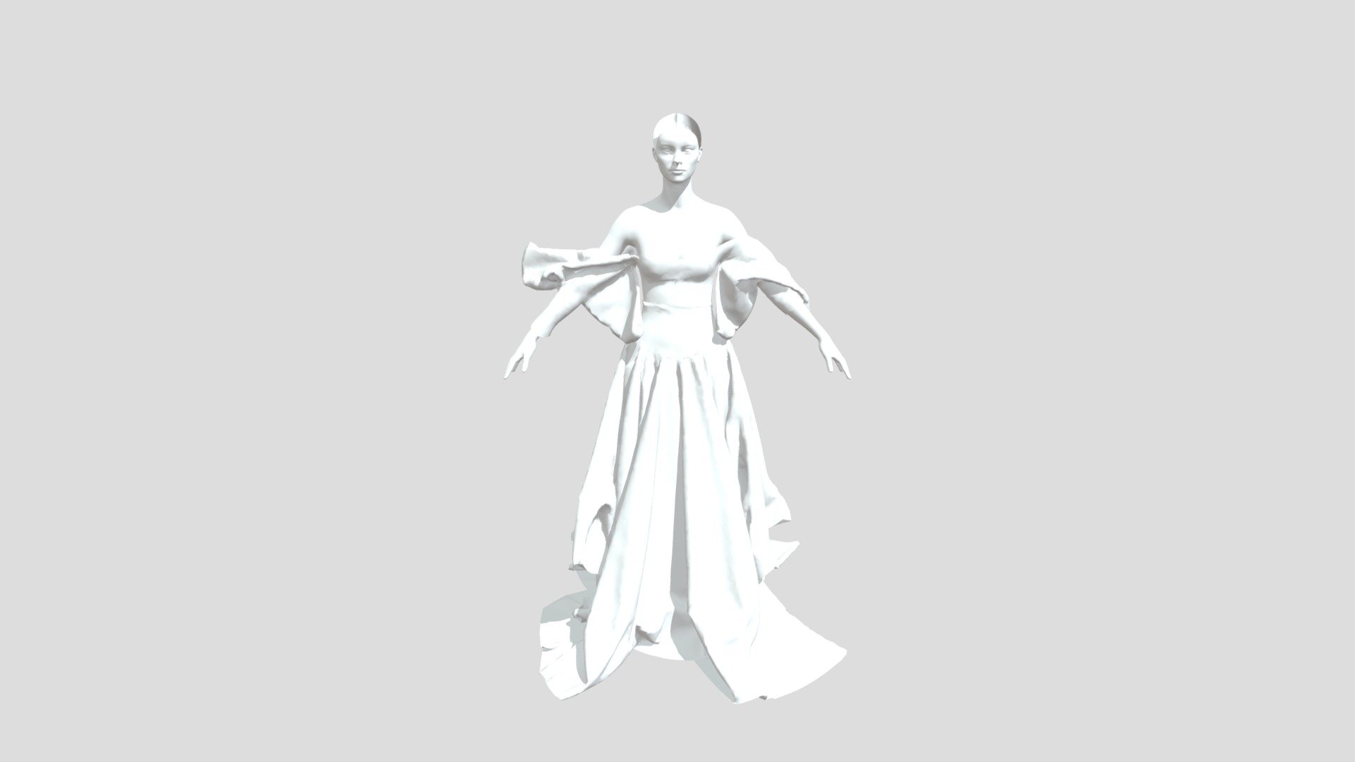 Evening wear - Download Free 3D model by Yvette Yiran Zhou (@s3696901 ...