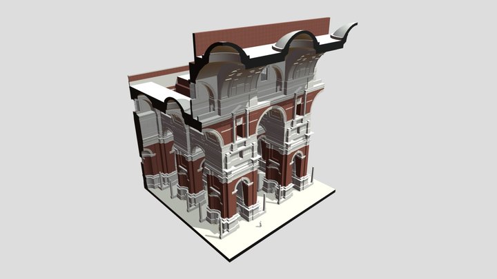 Lutyens' Liverpool Cathedral (part-design) 3D Model