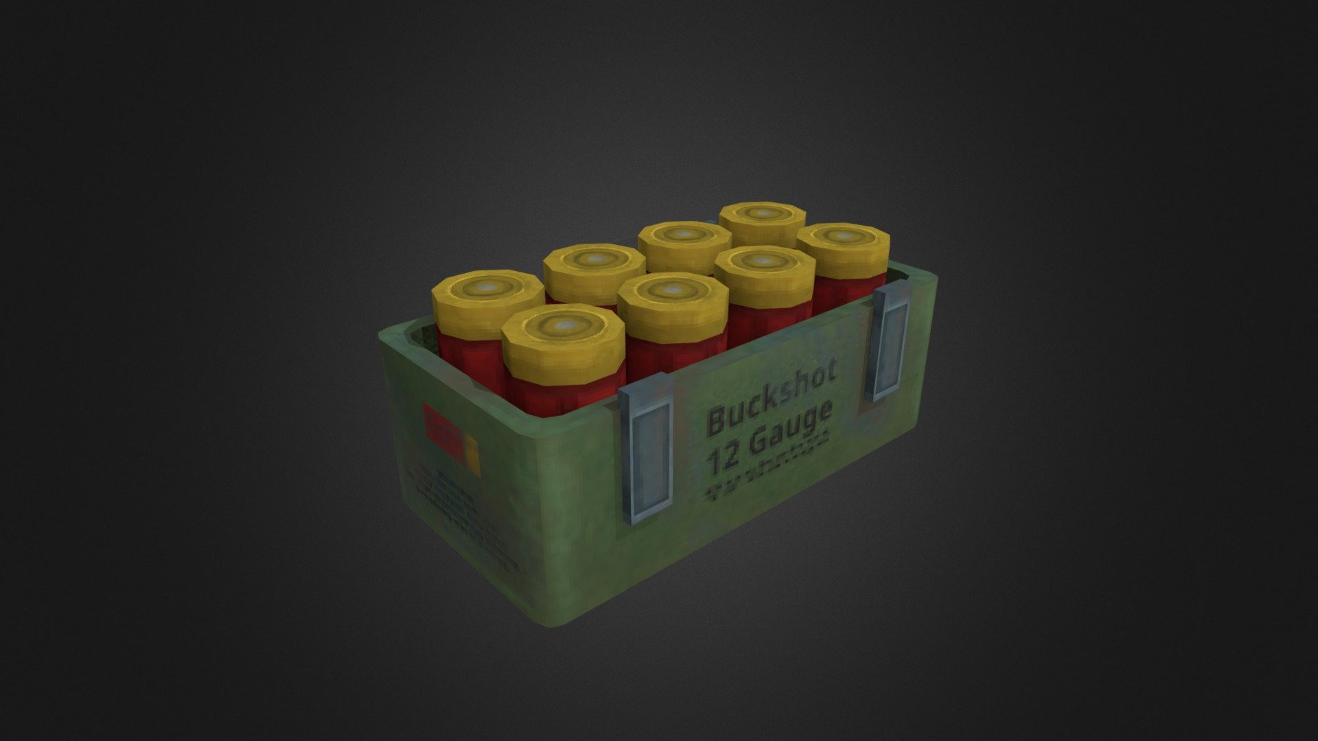 Box of Shotgun Shells - 3D model by oxifinch [fae2626] - Sketchfab