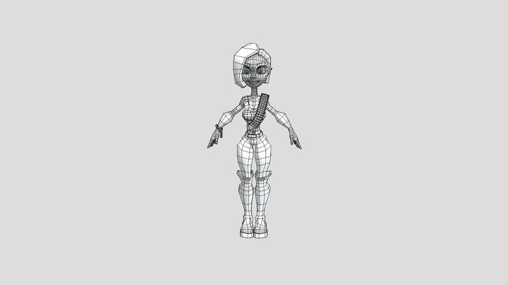 sgh_Wireframe_Rotate 3D Model