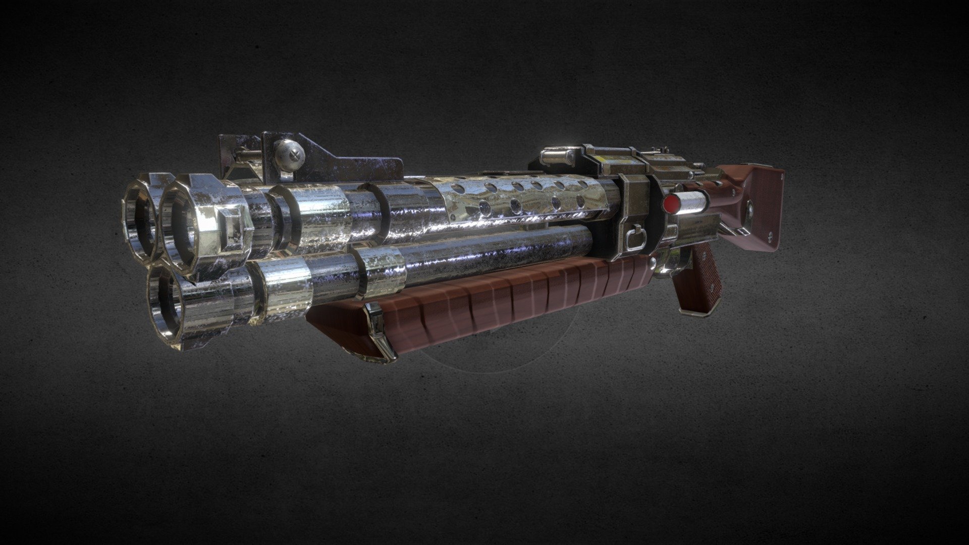 Three Barrels Shotgun - Buy Royalty Free 3D model by paburoviii ...