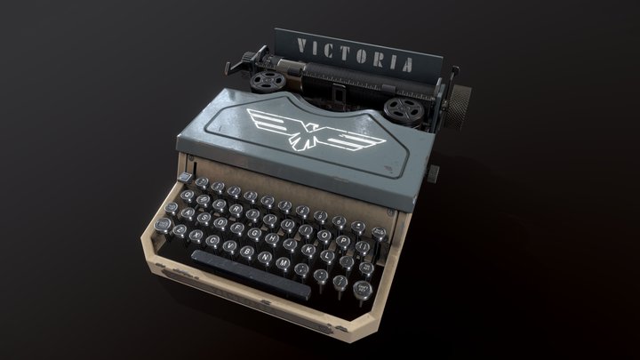 Vintage typewriter 3D Model