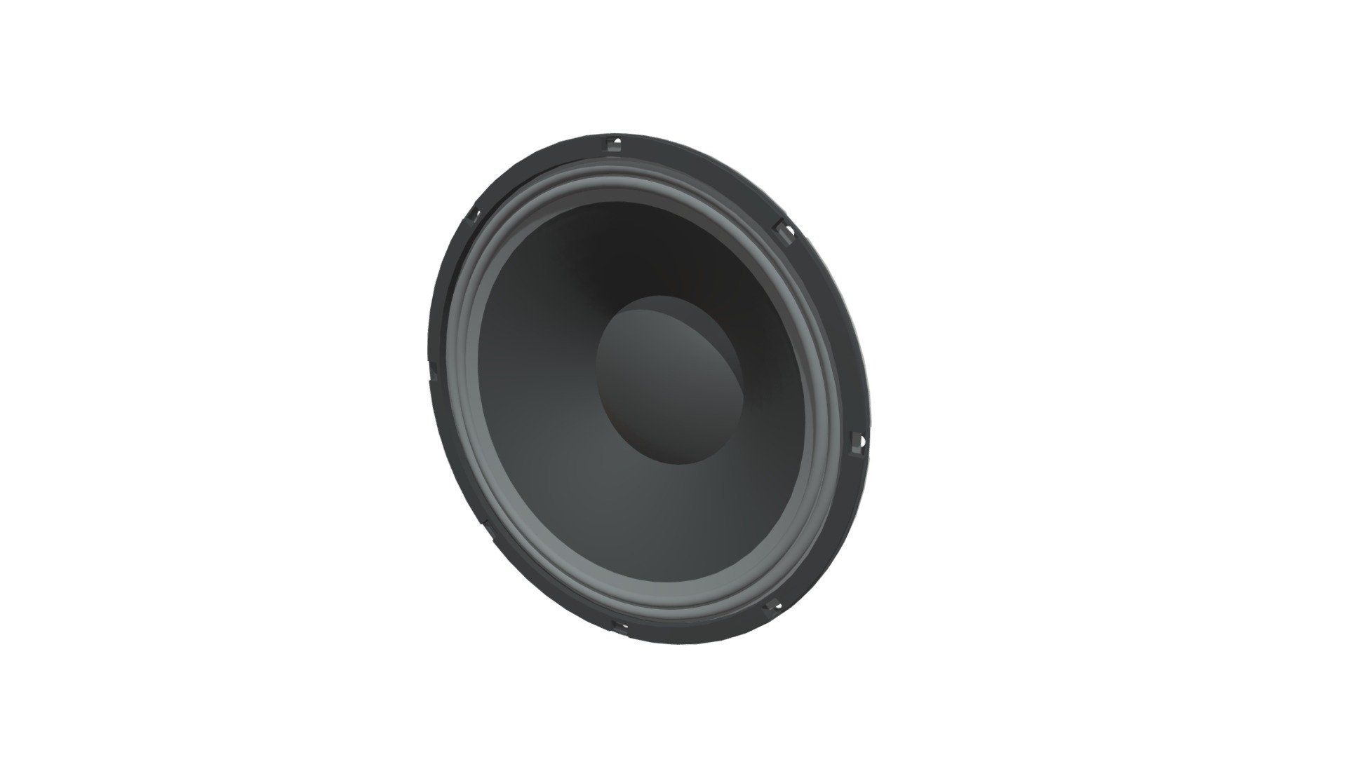 12 Inch Bass Driver — Sketchfab embed 3D viewer