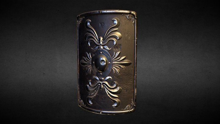 Roman Shield 3D Model