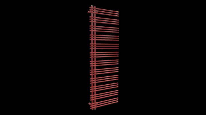 Zehnder YuccaAsym_170_60 RubyRed 3D Model