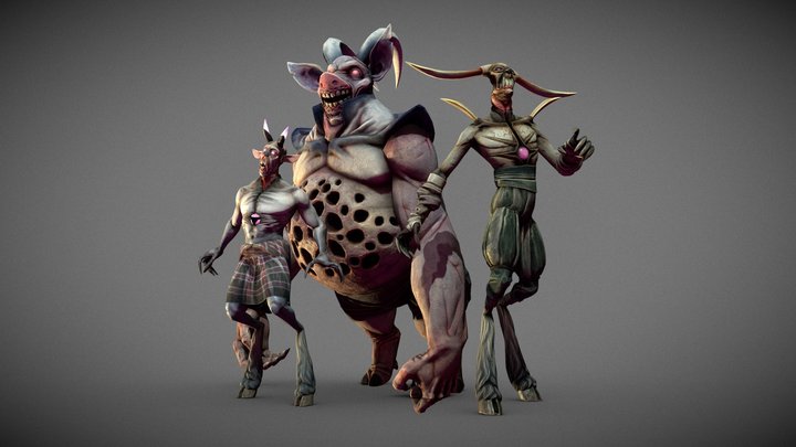 Ennemies in my game - Timemelters 3D Model