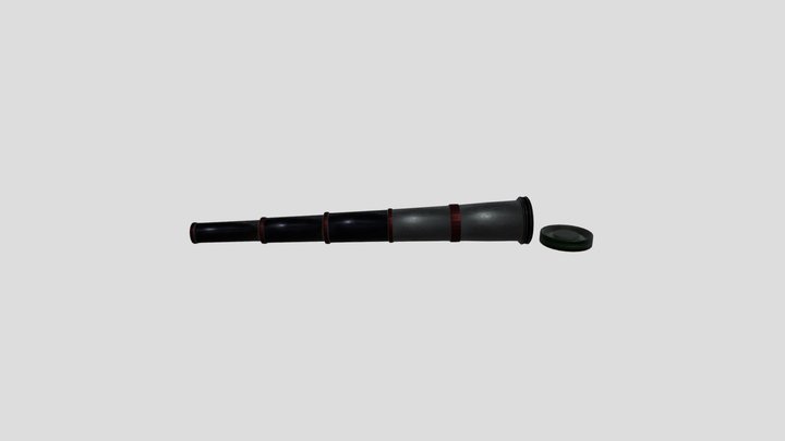 Antique Brass Spy Glass Telescope – Modello 3D gratuito STL
