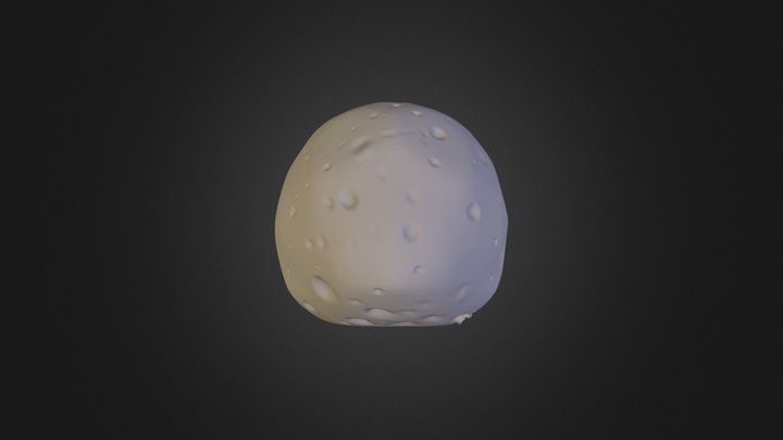 Unmined Asteroid 3D Model