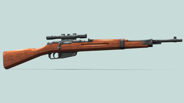 Carcano M91/38 3D Model