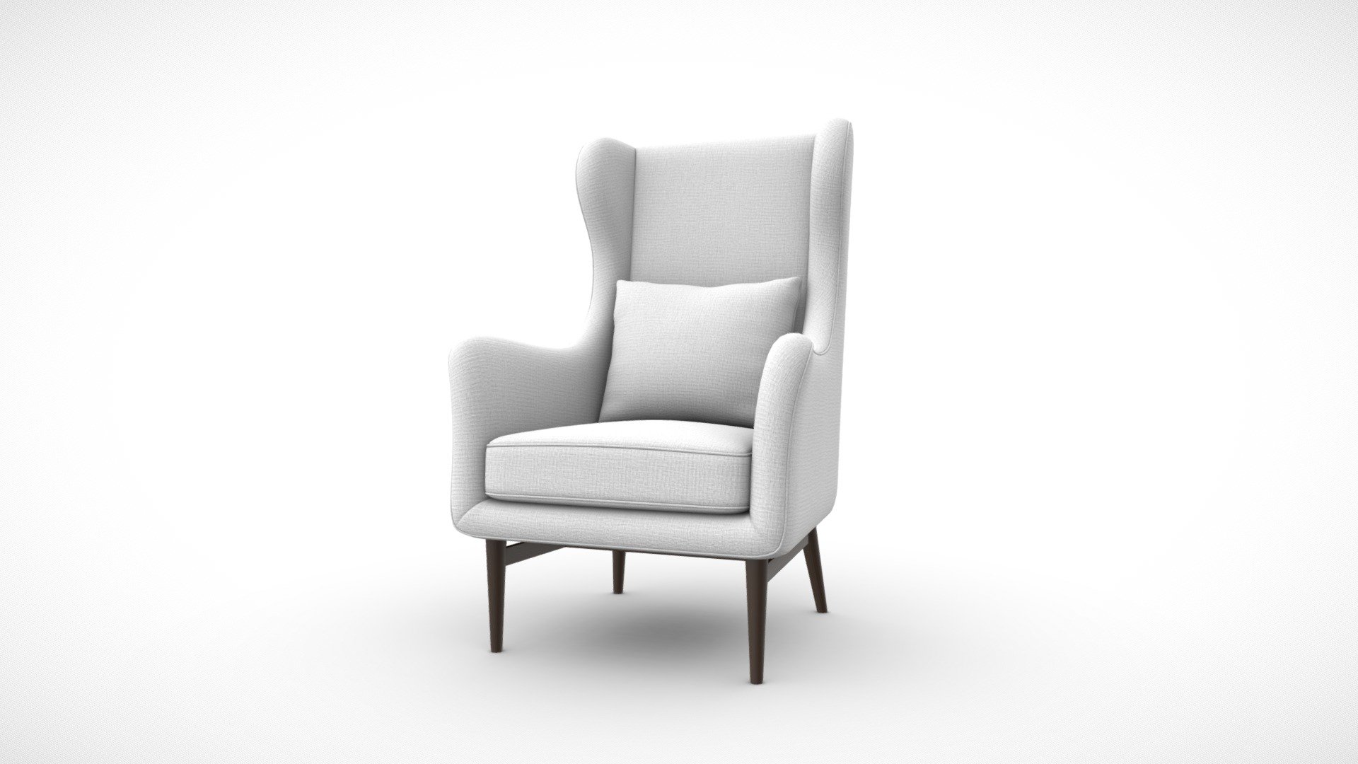 Furniture Wingback Chairs Scandinavian 3D model by skover3d [fae7ed2