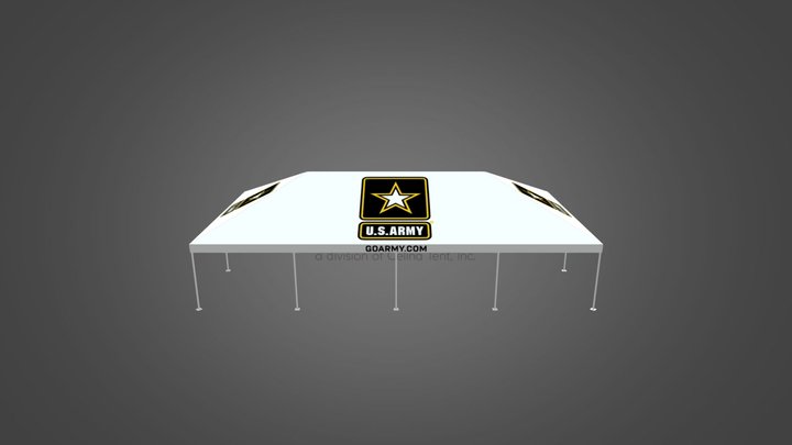 US Army - Fort Meade-129564-20'x40' Tent 3D Model