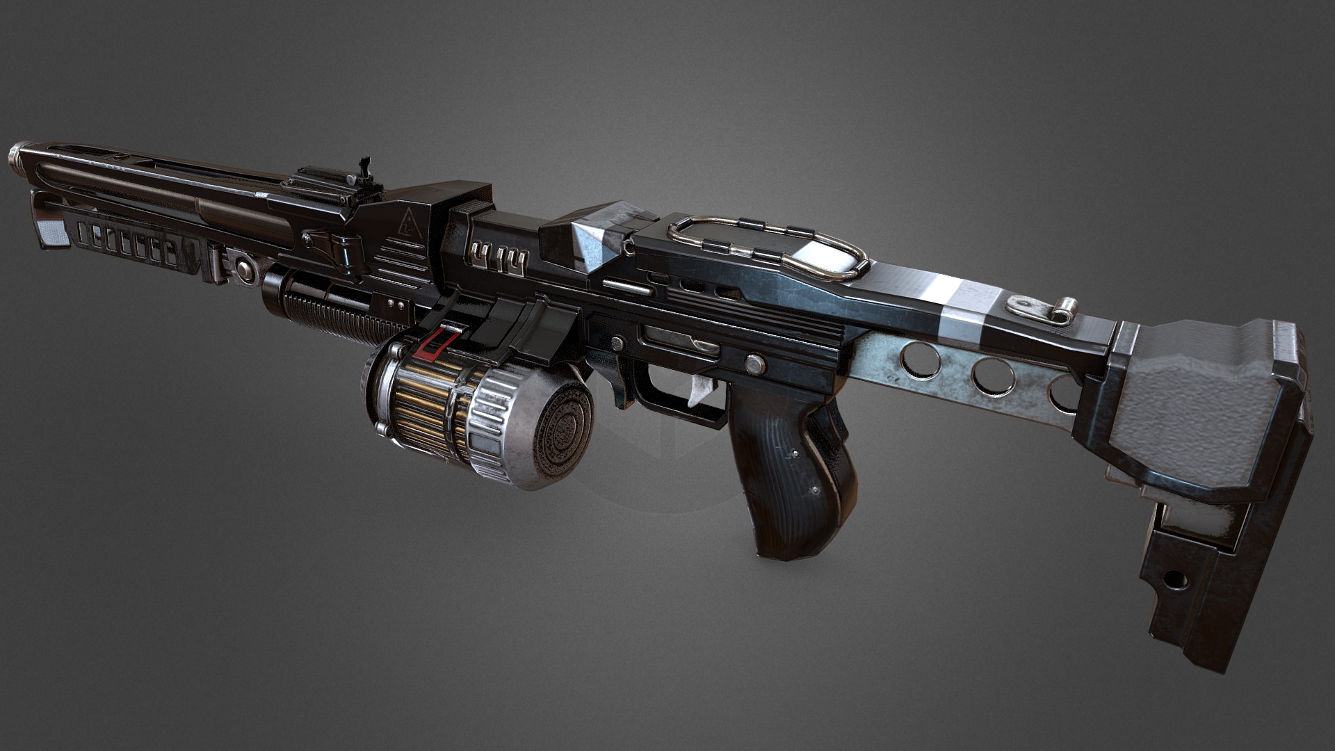 Helghast StA-3 Light Machine Gun - 3D model by Menio Folie (@Menio ...