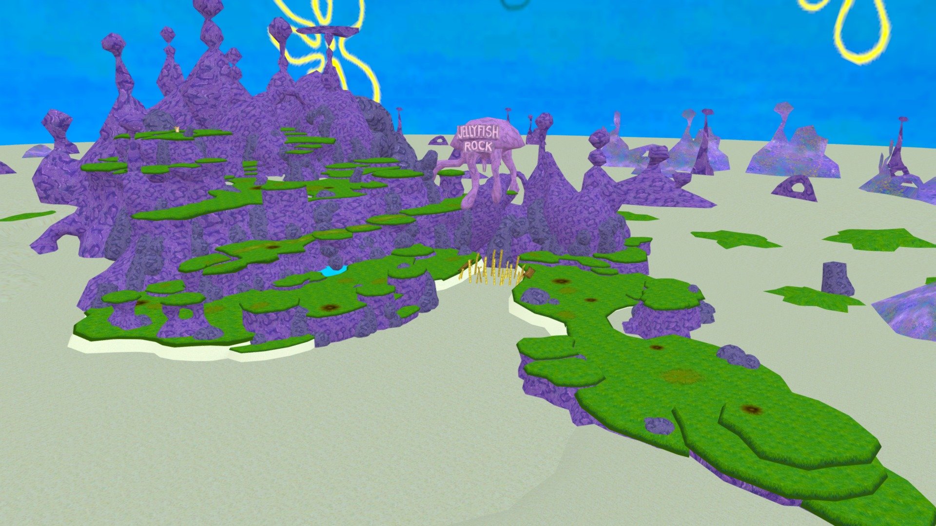 BFBB - Jellyfish Fields A - Download Free 3D model by SMF Features ...