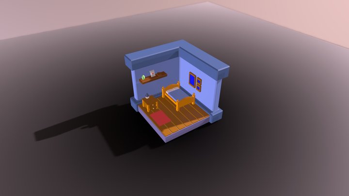 Tiny Home Scene 3D Model