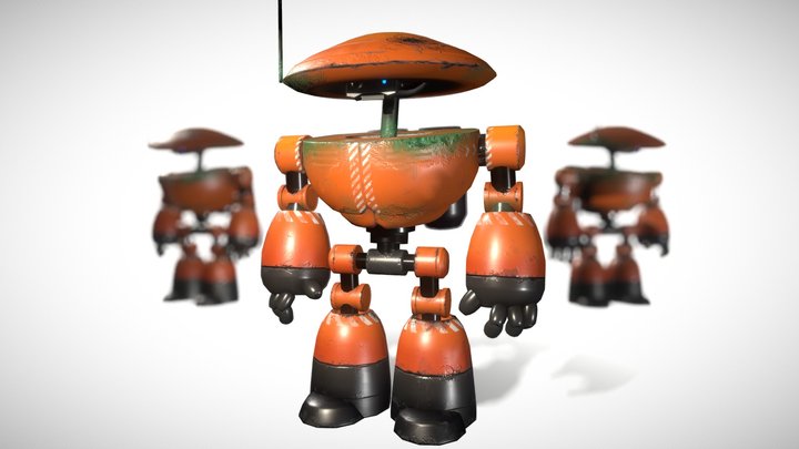 Reactivated industrial robot 3D Model
