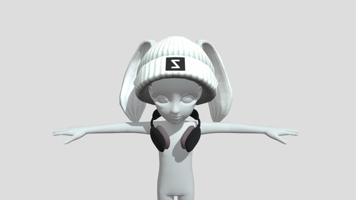 Hat FBX file prefab zepeto template 3D Item 3D Model