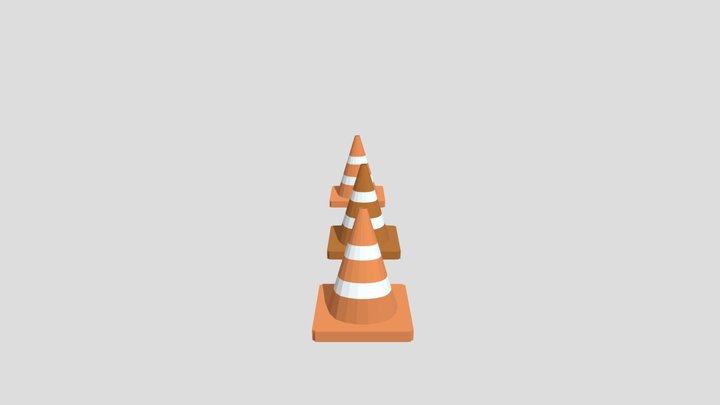 Traffic Cone Variety Pack 3D Model