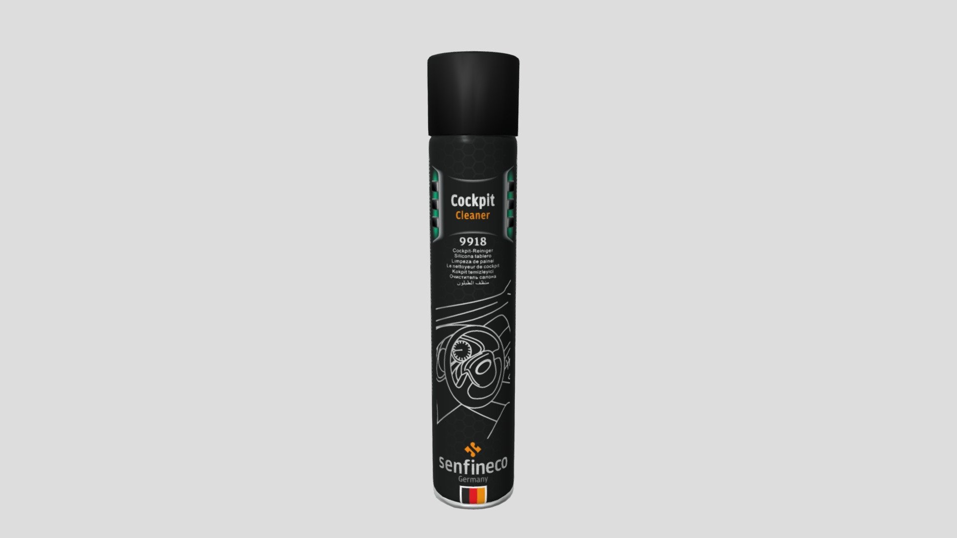 9918 Cockpit Cleaner — Sketchfab embed 3D viewer