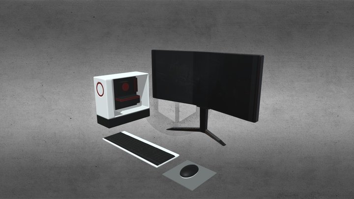 computer 3D Model