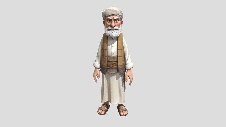 Elderly Explorer 3D Model