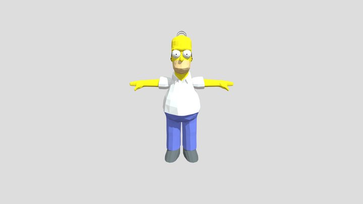 Homer rig 3D Model