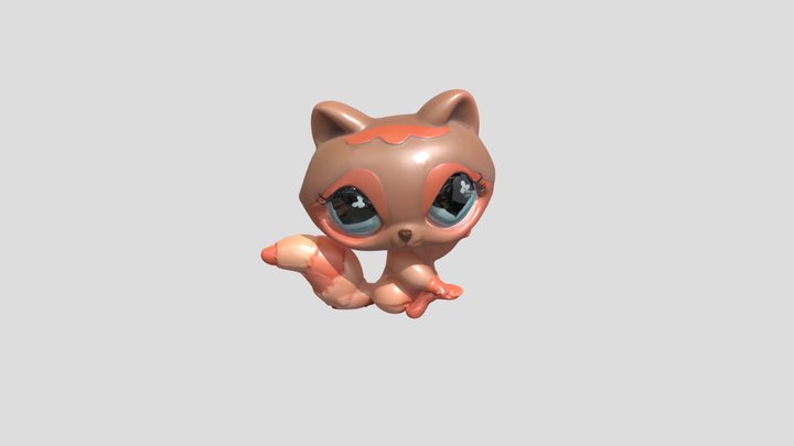 Poppop.ai - Pink Raccoon_rig_rig - Rigged – Free 3D Model STL