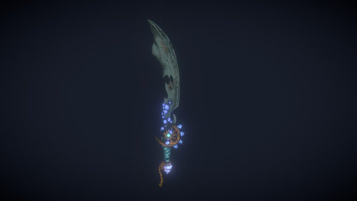 [Student Work] Epic Abyssal Sea Sword 3D Model