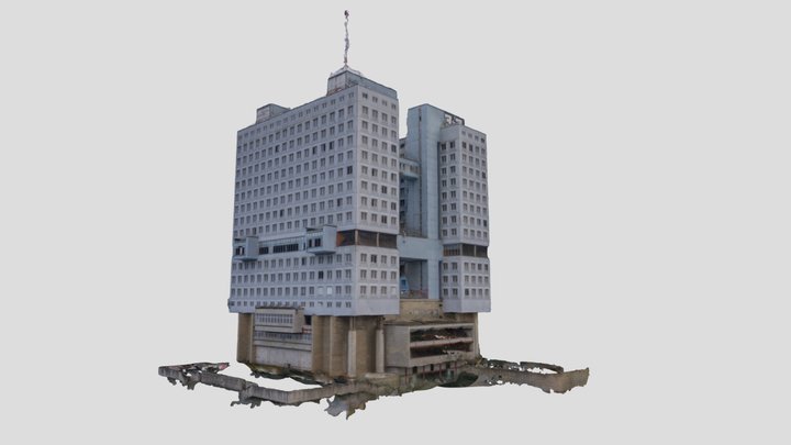 Дом Советов, Калининград (с земли) – Modello 3D gratuito STL