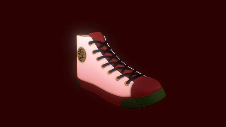 Dandadan Stylized Sneakers 3D Model