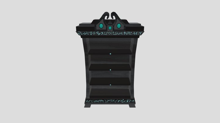 Mystic Bookcase 3D Model