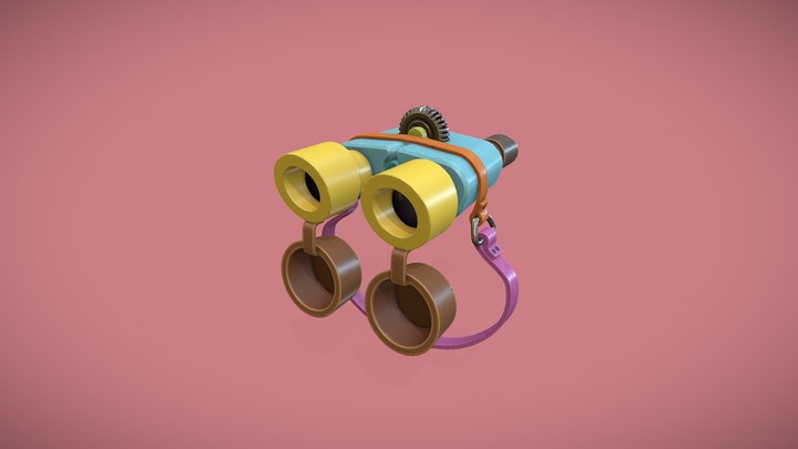 Binoculars / Stylized Binoculars / Low Poly 3D Model