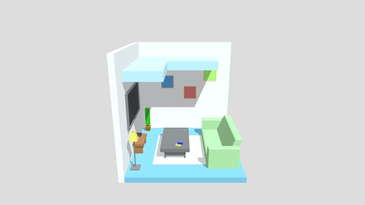 Living Room 3D Model