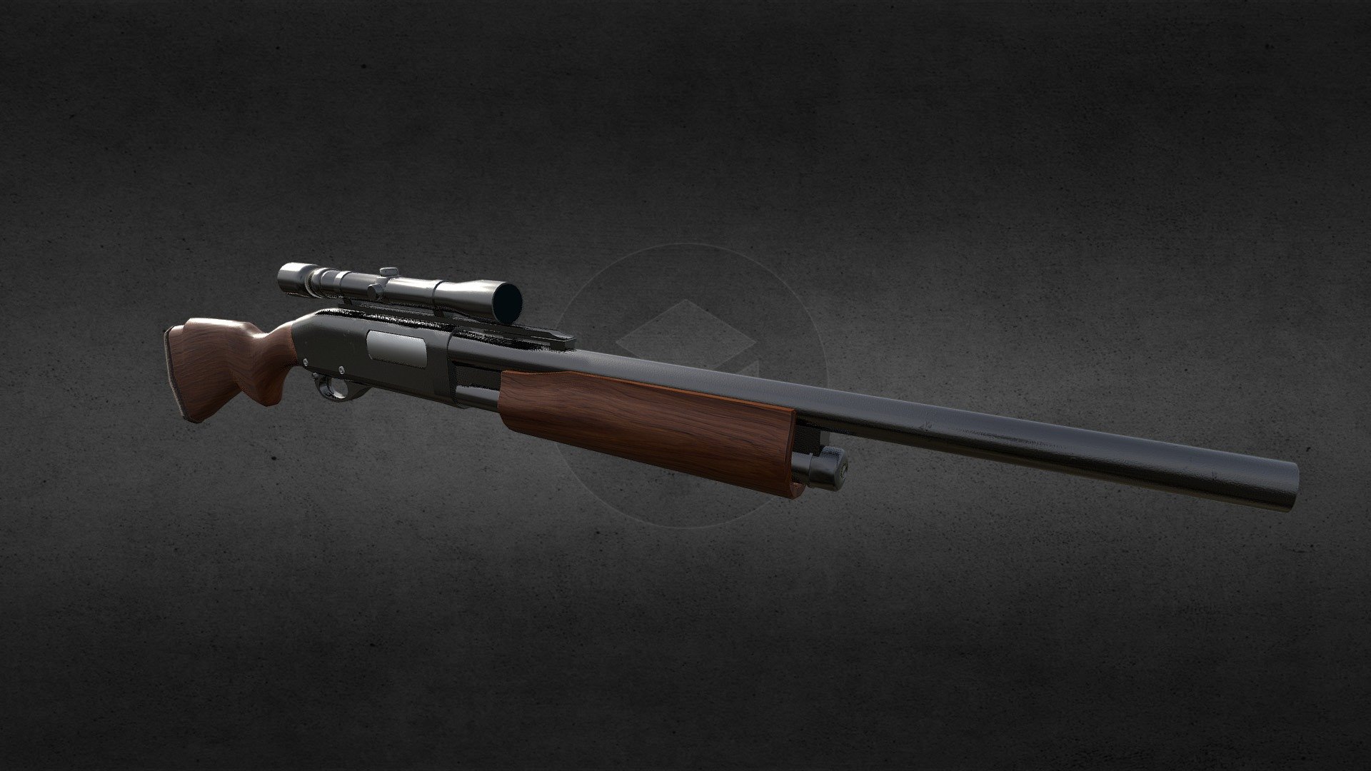 Remington 870 Wingmaster Scoped