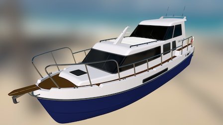 Jacht Motorowy Vistula Cruiser 30 S 3D Model