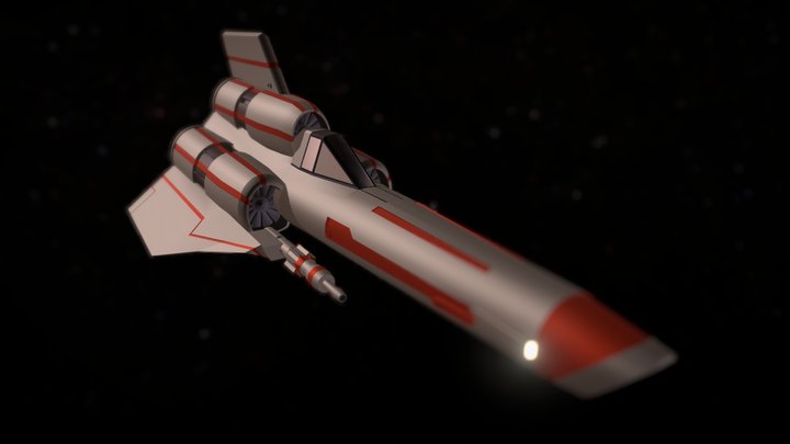 Battlestar Galactica Viper Mk. II 3D Model