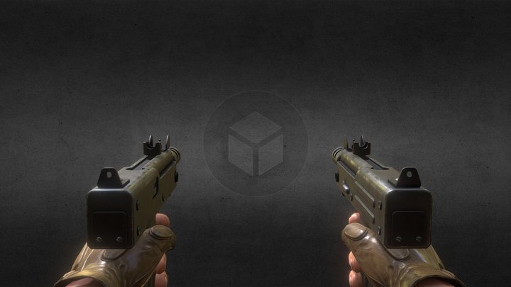 dual smgs – Gratis 3D-model STL