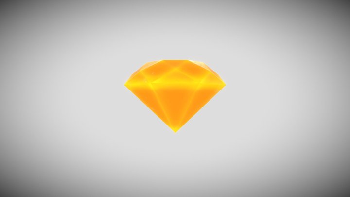 Stylized Gem 3D Model