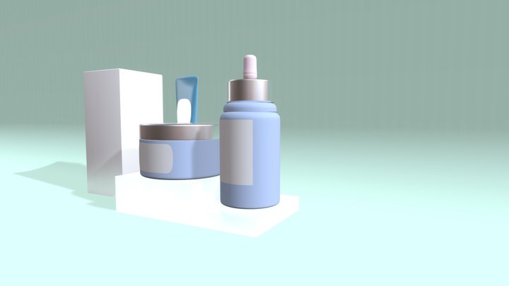 3d Cosmectics Packshots you can render 3D Model