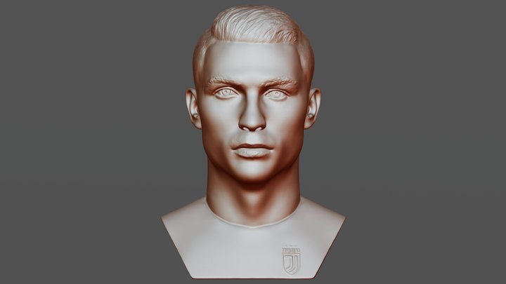 Cristiano Ronaldo bust for 3D printing 3D Model