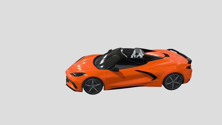 2020_chevrolet_corvette_c8_stingray_convertible 3D Model