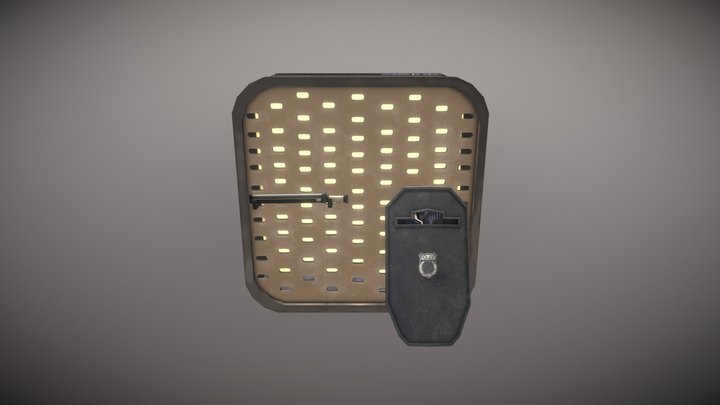 weapon wall scene 3D Model