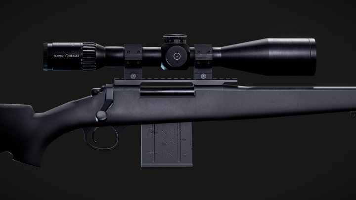 Remington 700 - Punisher 3D Model