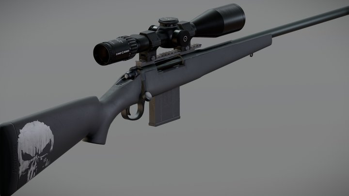 Remington 700 - Punisher 3D Model