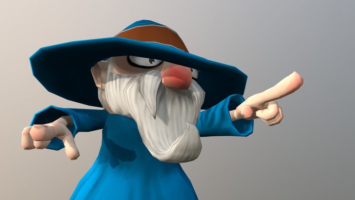 Stubby Wizard 3D Model