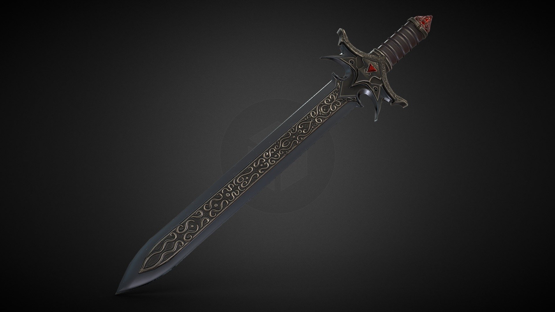 Gothic/Medieval BroadSword - 3D model by WilliamSmith (@WollSmoth21 ...